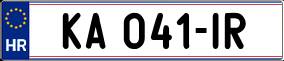 Trailer License Plate